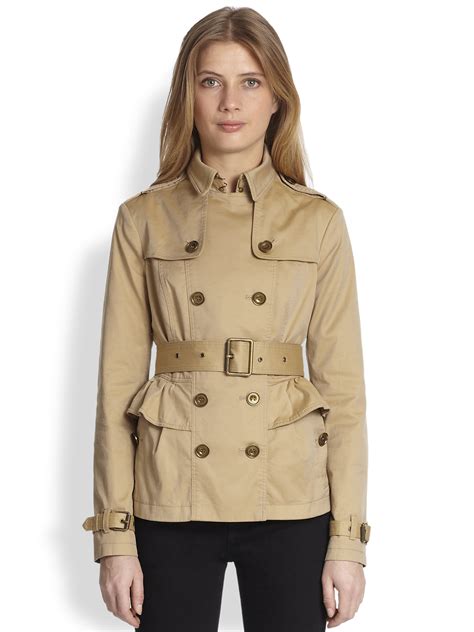 burberry peplum trench coat|burberry trench coat reviews.